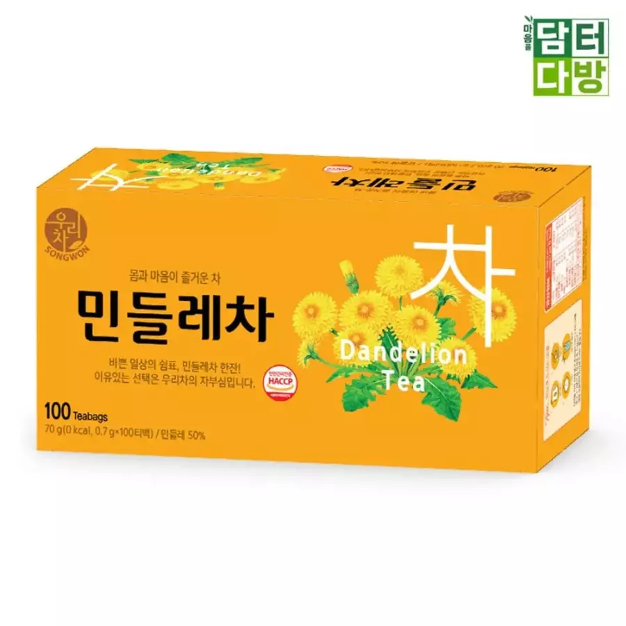 송원식품 민들레차 100티백 (1개)_이미지
