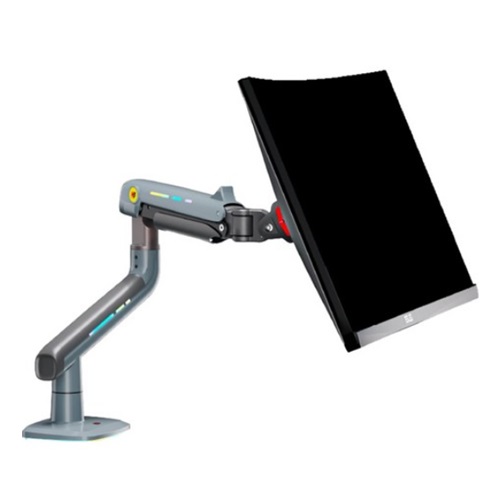 NB F5-XV 팬텀 초고중량 RGB 게이밍 모니터암 레이크 블루