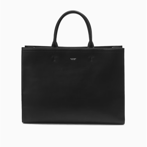 질스튜어트 ACC JUBA6E941BK 삭형콜라보 ROGAN 로건 블랙 레더 심플 토트백_이미지