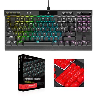 CORSAIR K70 RGB TKL CHAMPION+PBT Double-shot Keycaps Pro