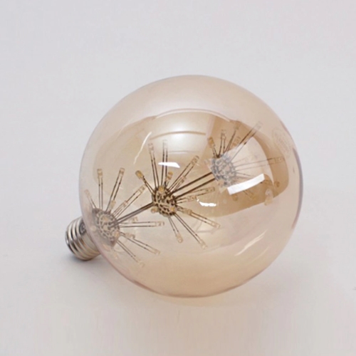 공간LED LED 눈꽃 G125 볼 에디슨전구 전구색 2W_이미지