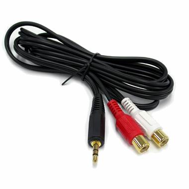 강원전자 NETmate 1Stereo-2RCA (M/F) 오디오 케이블 (7m)_이미지
