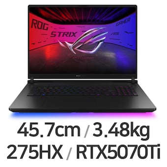 <b>ASUS</b> <b>ROG</b> <b>STRIX</b> SCAR 18 G835LR-SA116W 64GB램