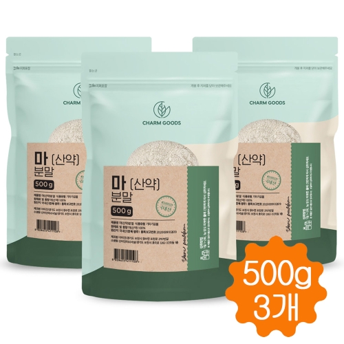 참마가루 100% 국산 참마 마 산약 가루 분말 500g 3개
