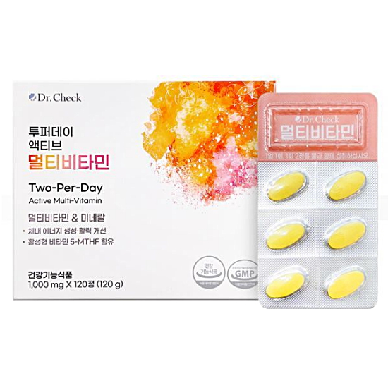 닥터체크 투퍼데이 액티브 멀티비타민 120정