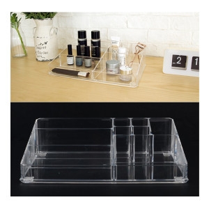 fullyjullymall1 9칸 칸막이 투 플라스틱 화장품 화장대 경사 정리함