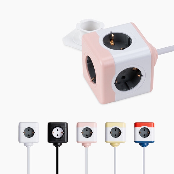 천하지엘씨 파워존 파워큐브 V2 익스텐디드 5구 멀티탭 (3m)_이미지