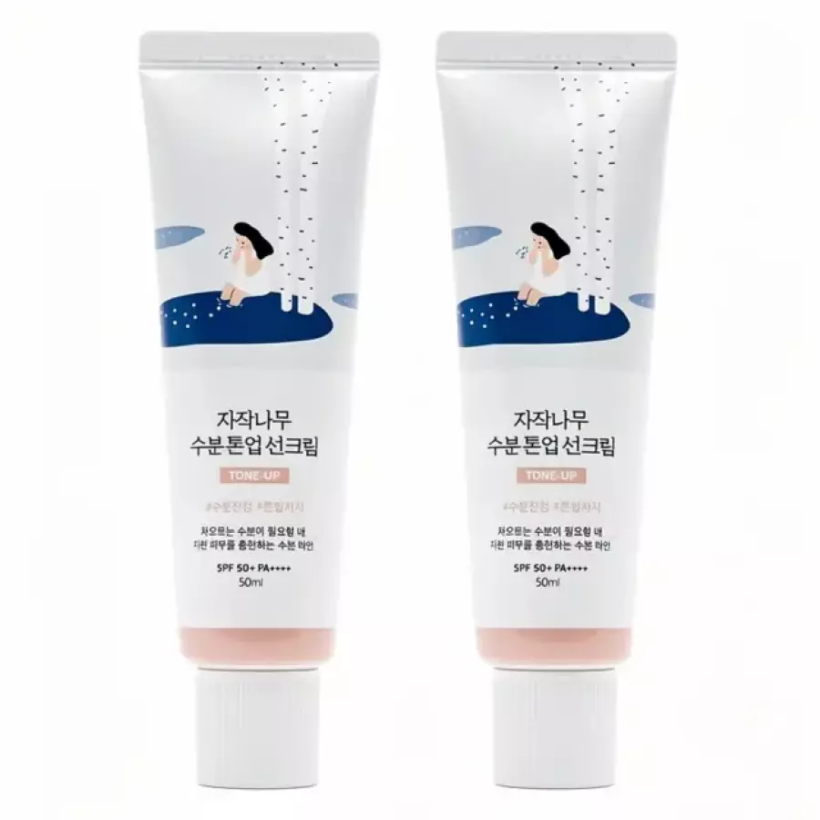 라운드랩 자작나무 수분 톤업 선크림 50ml (2개)_이미지