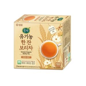 샘표식품 순작 유기농 한잔 보리차 100개입 (4개)_이미지