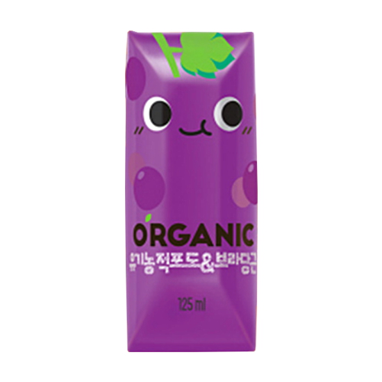롯데칠성음료 오가닉 유기농 적포도 보라당근 125ml