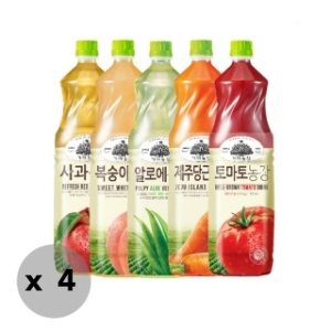웅진식품 가야농장 주스 1.5Lx4페트 5종 중
