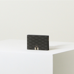 LF 헤지스 남성 로고패턴 가죽 반지갑_HJWA3F505G3