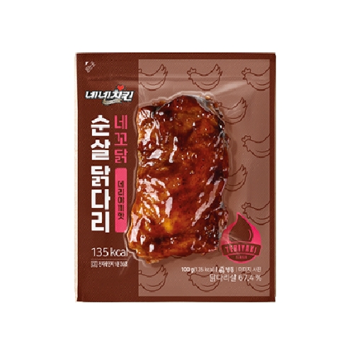 허닭프렌즈 네네치킨 네꼬닭 순살 닭다리 데리야끼맛 100g (18개)