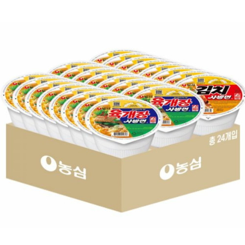 농심 사발면 컵라면 2종 24개 세트 B (1개)