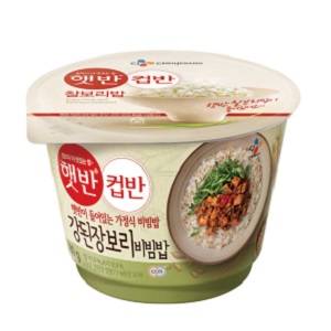 CJ제일제당 햇반 컵반 강된장 보리 비빔밥 280g (6개)