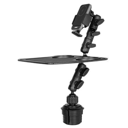 케이엔씨텍 아콘 맥포드 스위블로버스트 트레이 차량용 컵홀더 테이블 맥세이프 무선충전거치대 TLWRAMWC323_이미지