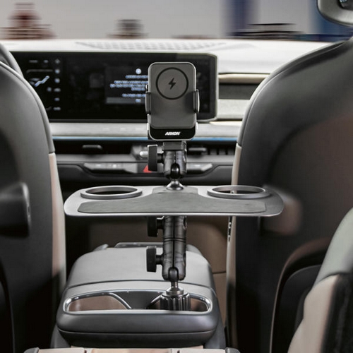 케이엔씨텍 아콘 맥포드 스위블로버스트 트레이 차량용 컵홀더 테이블 맥세이프 무선충전거치대 TLWRAMWC323_이미지