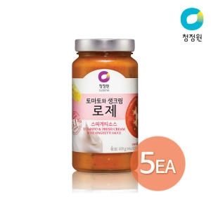 대상 청정원 토마토와 생크림 로제 스파게티소스 600g (5개)