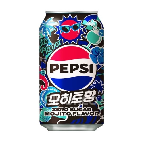 롯데칠성음료 펩시콜라 제로슈거 모히토향 355ml (1개)_이미지