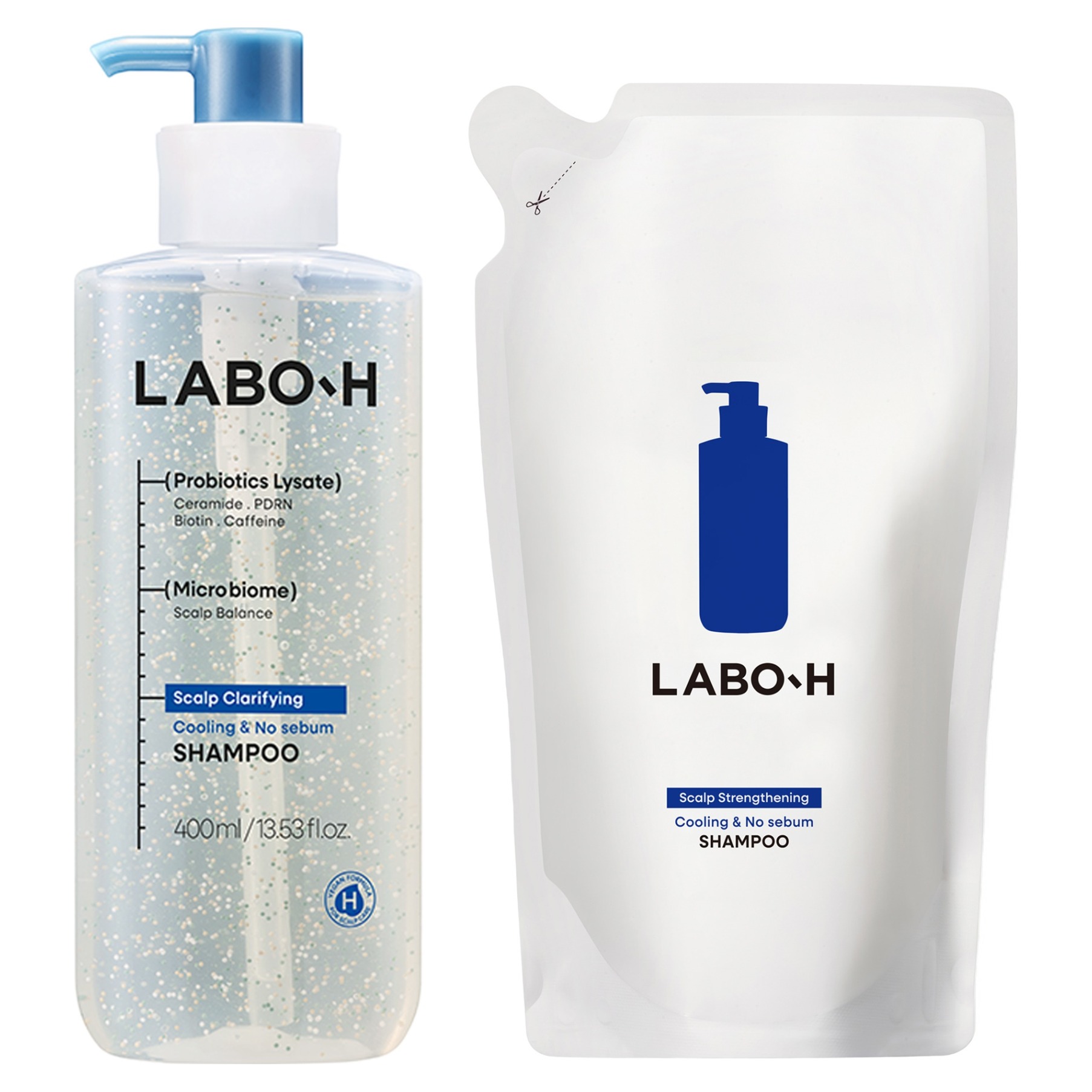 두피 쿨링&노세범 샴푸 400ml+리필 400ml