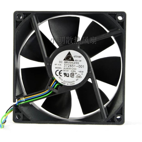 델타 aub0912vh에 대 한 DC 4 핀 PWM 컴퓨터 냉각 팬