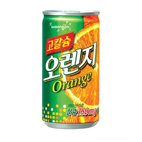 웅진식품 자연은 고칼슘 오렌지 180ml (1개)