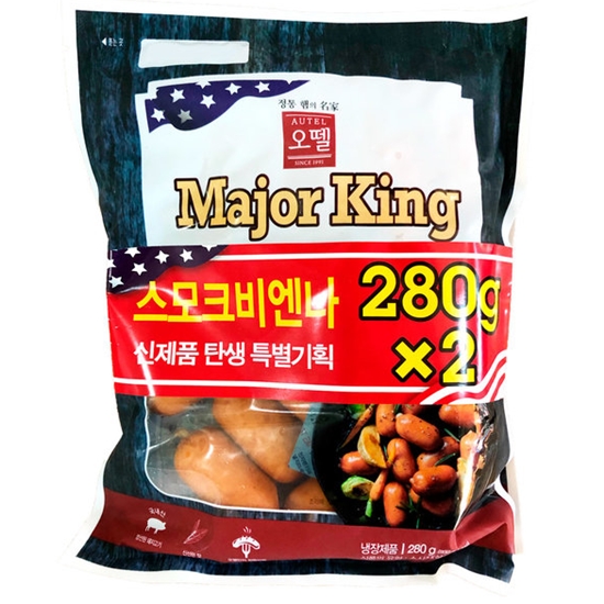 오뗄 메이저킹 스모크 비엔나 280g (2개)