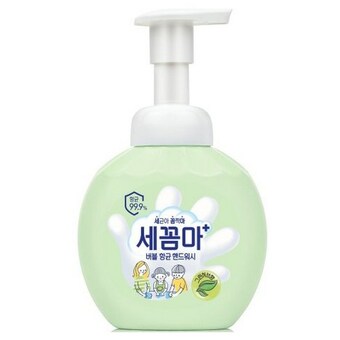 온더바디 <b>세꼼마</b> 버블항균 핸드워시 그린허브향 250ml