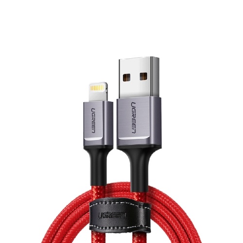 UGREEN U-80635 라이트닝 8핀 패브릭 충전 케이블 (1m)_이미지