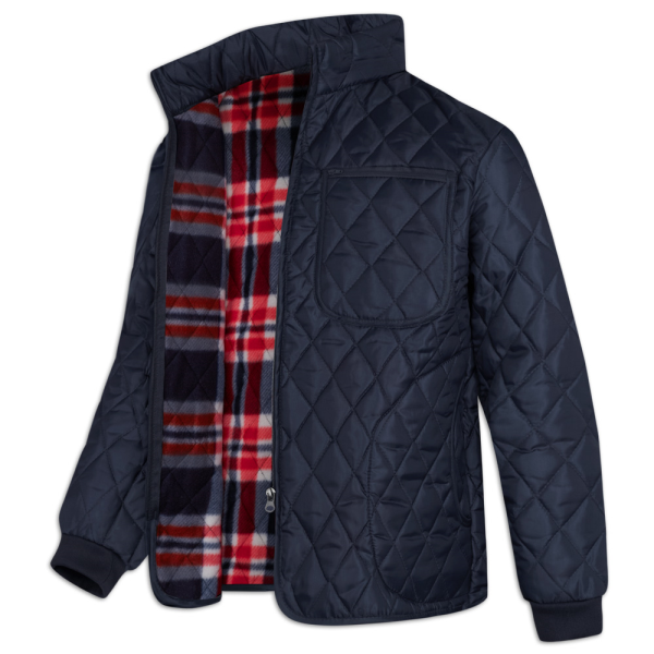 탑보이 체크 안감 기모 지퍼 포켓 깔깔이 작업복 패딩점퍼 MC001_이미지