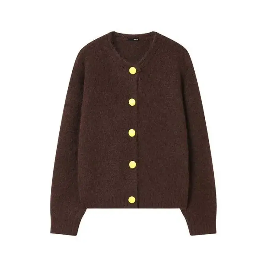 아비스타 BNX 컬러 단추 포인트 라운드 니트 가디건 BX4CD044L0