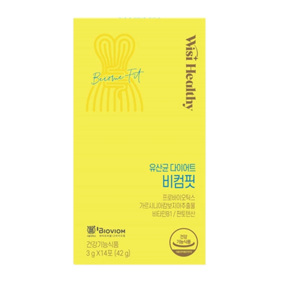 삼진제약 위시헬씨 유산균 다이어트 비컴핏 14포 (1개)_이미지