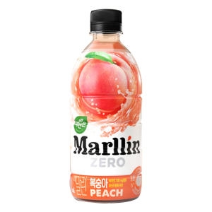 웅진식품 자연은 더말린 제로 복숭아 500ml (24개)_이미지