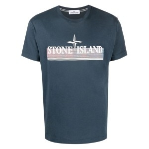 스톤아일랜드 STONE ISLAND 트리크로미아 프린트 반팔 티셔츠 76152NS92 V0029