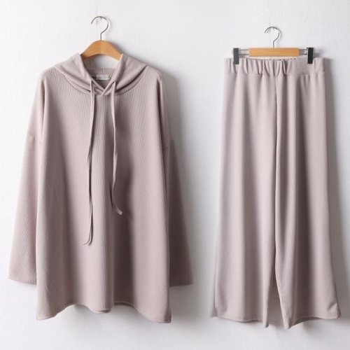 아이우먼 스판골지후드투피스 RAI175M503 빅사이즈_이미지