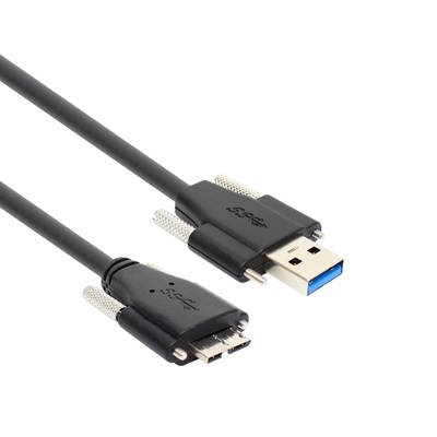 강원전자 NETmate USB3.0 AM(Lock)-MicroB(Lock) 케이블 [CBL-PD302MBSS, 2m]
