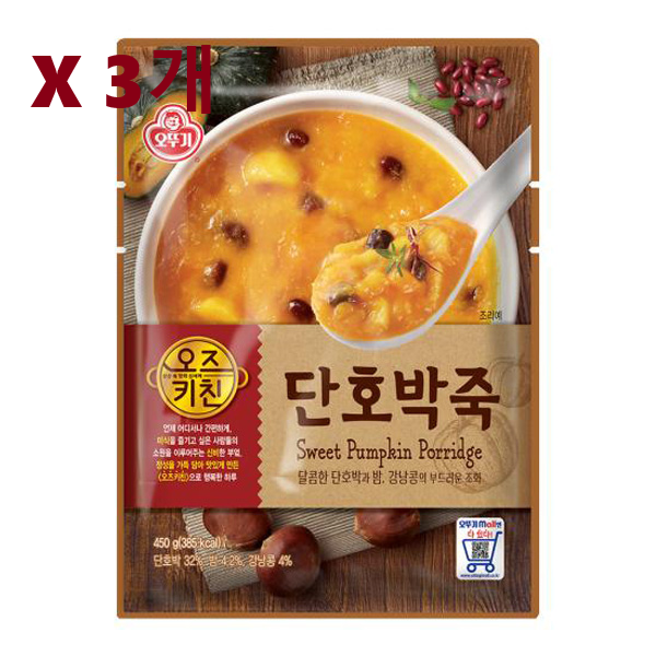 오뚜기 오즈키친 단호박죽 450g (3개)_이미지