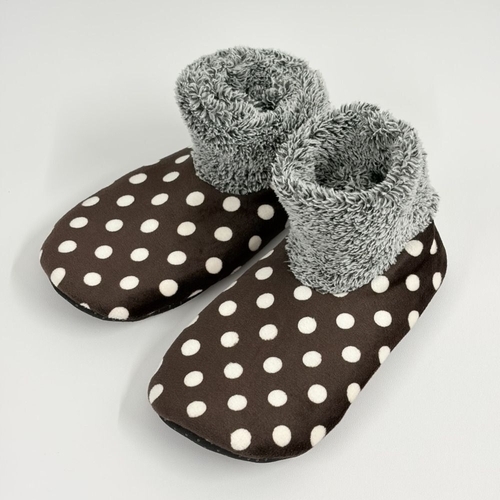 오너클랜 도트 여성 안감퍼 미끄럼방지 방한 덧신 겨울 실내화 WFLL72Z_260304 582943_WFLL72Z_260304