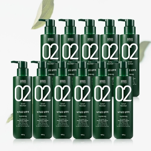 아모레퍼시픽 아모스프로페셔널 녹차실감 샴푸액 지성타입 500ml (11개)