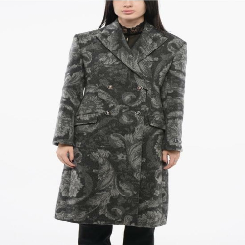 베르사체 코트 1013530 1A10074 1E510 Gray