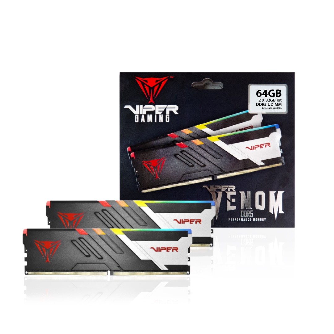 PATRIOT DDR5-5200 CL40 VIPER VENOM RGB 패키지