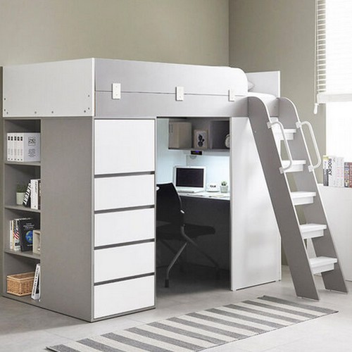 하우스 수납서랍장 벙커침대 풀세트 SS