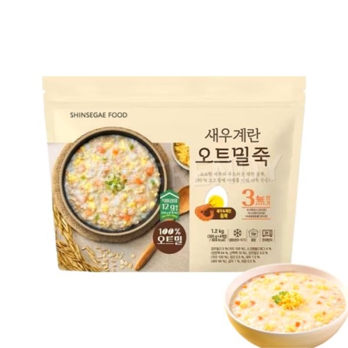 신세계푸드 새우 계란 오트밀 죽 300g [4개]