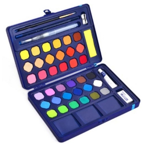 조르조네 모닝 고체 수채화 물감 틴케이스 (36색)_이미지