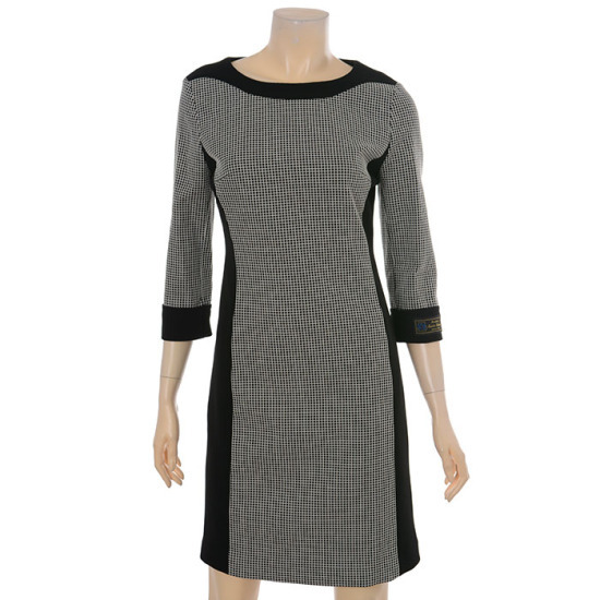 패션그룹형지 샤트렌 솔리드 블랙 원피스 HC6FOP102