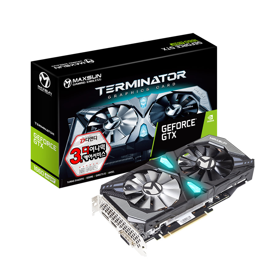 MAXSUN 지포스 GTX 1660 SUPER 터미네이터 D6 6GB_이미지