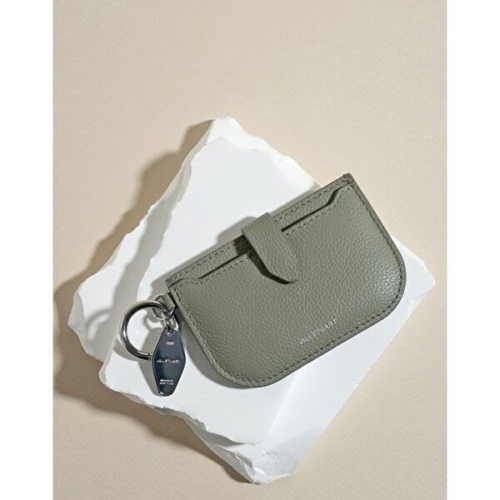 LF 질스튜어트 여성 보우 블루그레이 소가죽 카드지갑 겸 참장식 JAWA6E222B1