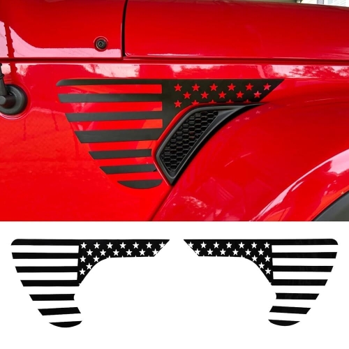 XIMINZ 랭글러 JL JLU 2018-2024 및 글래디에이터 JT 2020-2024용 미국 국기 사이드 펜더 벤트 자동차