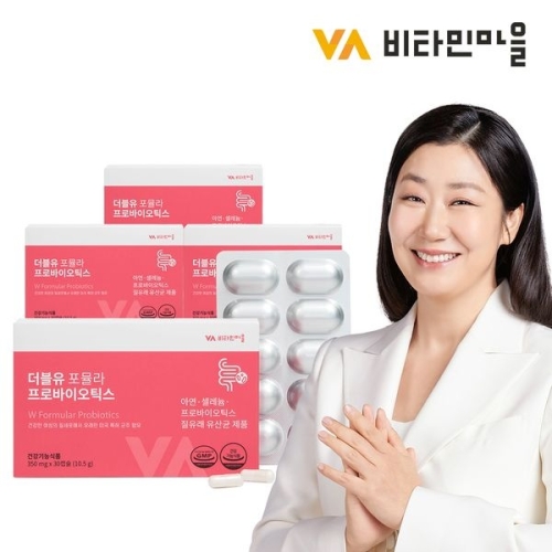  비타민마을 더블유 포뮬라 프로바이오틱스 350mg 30정 [4개]