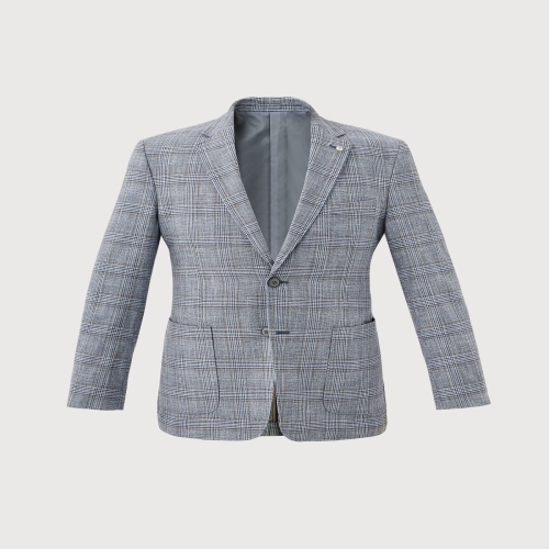 트레몰로 봄여름 린넨 캐주얼 체크 자켓 TRHFU5S1231_이미지